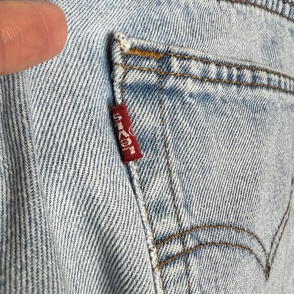 Vtg Levi's 560 Jeans 29x32 Loose Fit Tapered Celestial Hand Painted Artsy Sun - Picture 9 of 13